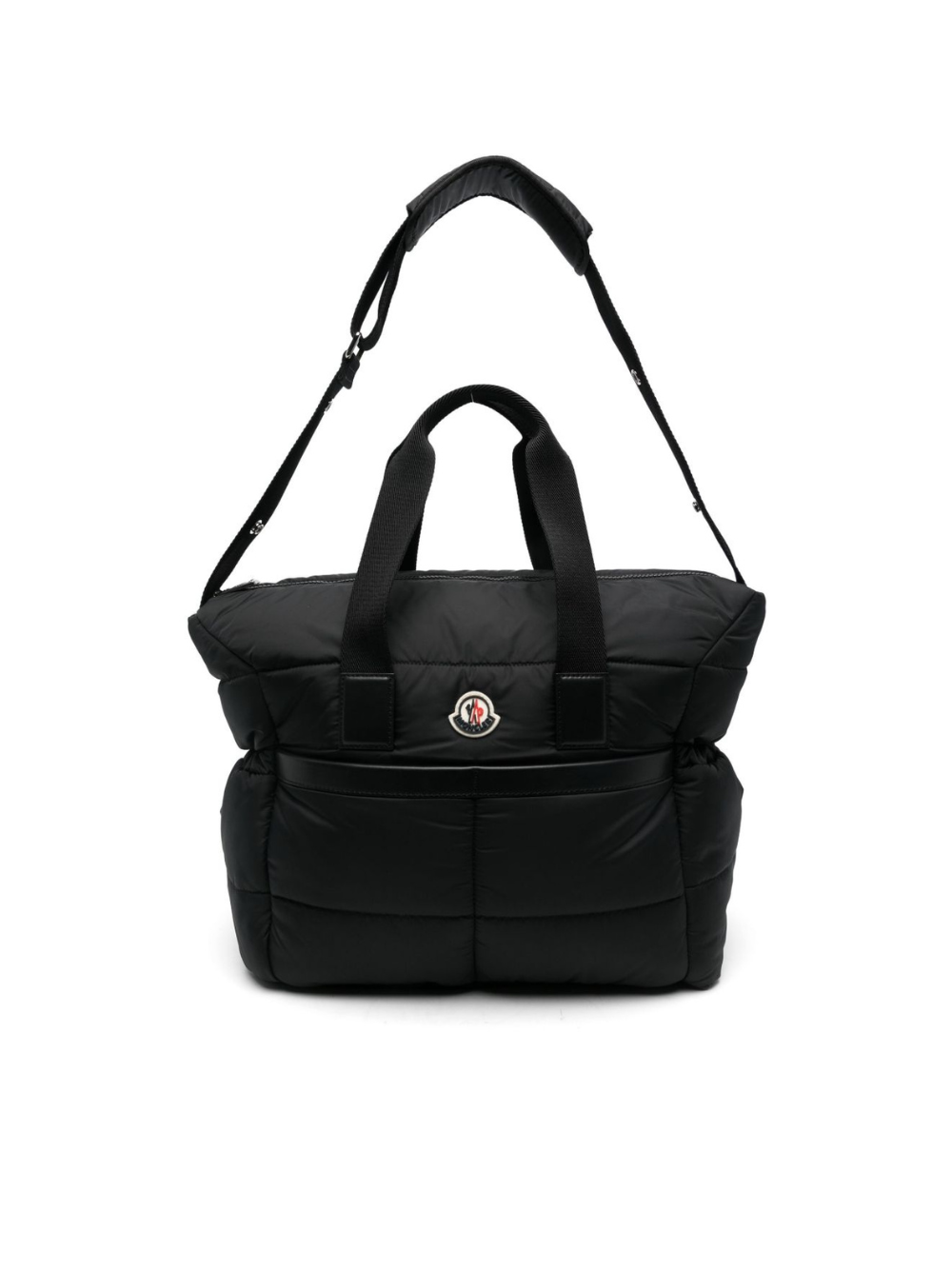 Borsa fasciatoio Mommy per neonati Moncler Enfant nera con tracolla regolabile K29515D00001M6811 999 MONCLER ENFANT