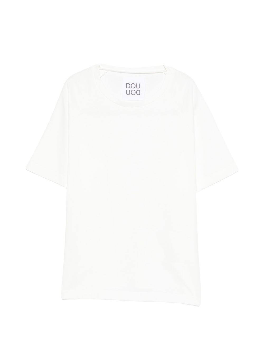 T-shirt per bambina Douuod Kids bianca con logo sul retro DY8P11 Z3708 101 DOUUOD