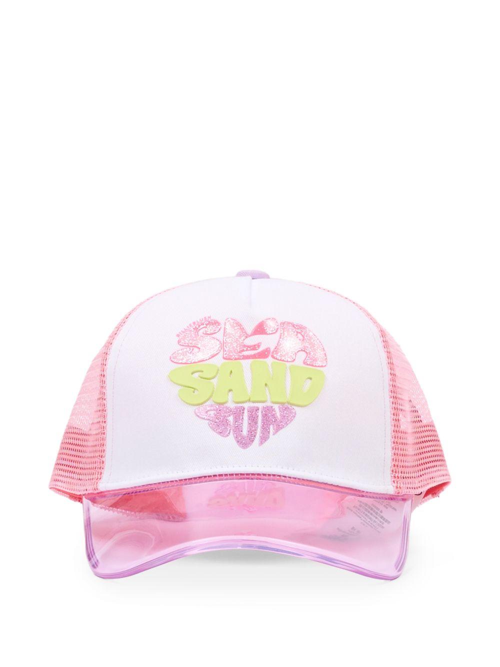 Cappello per bambina Billieblush rosa con logo U22014 10P BILLIEBLUSH