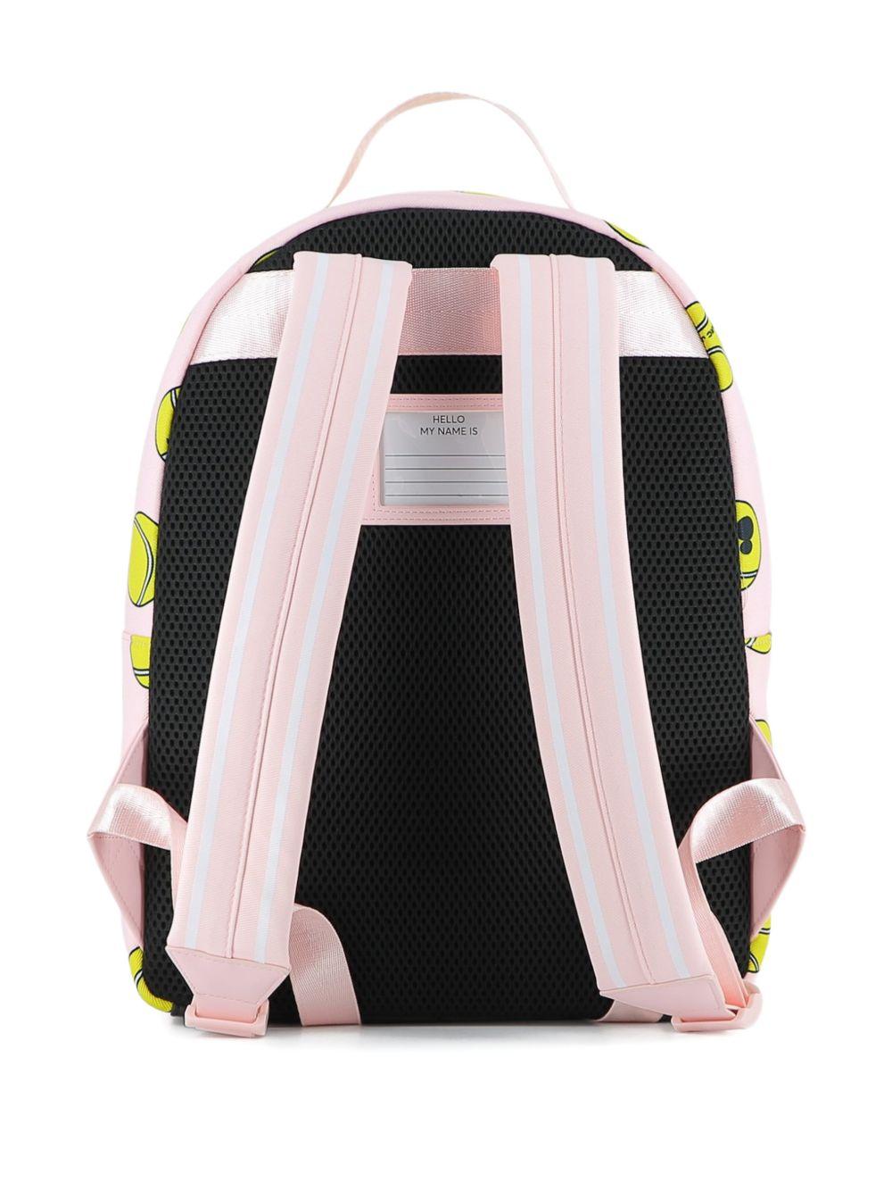 Zaino per bambina The Marc Jacobs Kids x Mickey Mouse rosa chiaro con stampa palline da tennis W60851 475 THE MARC JACOBS KIDS