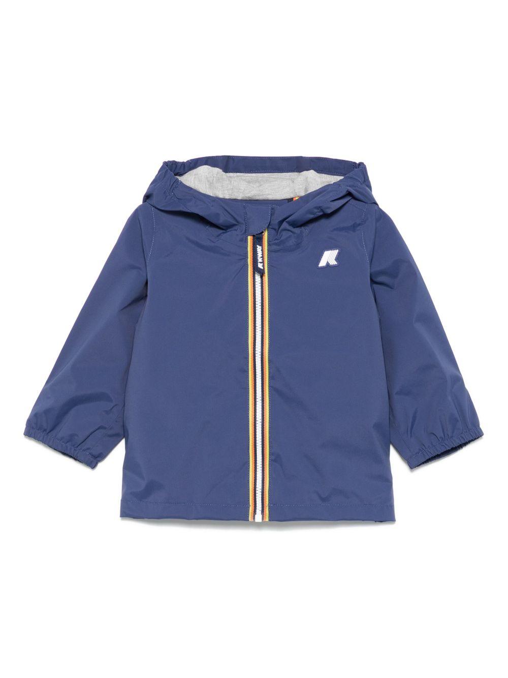 Giacca per neonati K Way Kids blu con cappuccio K4136IW B67 K-WAY KIDS