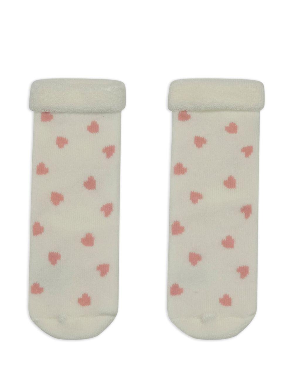 Calzini per neonata Petit Bateau rosa con orli a coste (3 pezzi) A0DVC 00 PETIT BATEAU