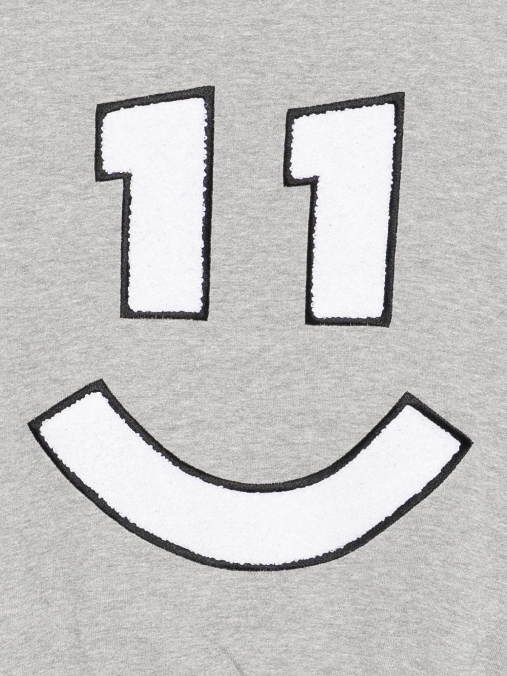 Felpa Magni per bambino Molo grigia con ricamo smile sul davanti 6S26J212 1046 MOLO