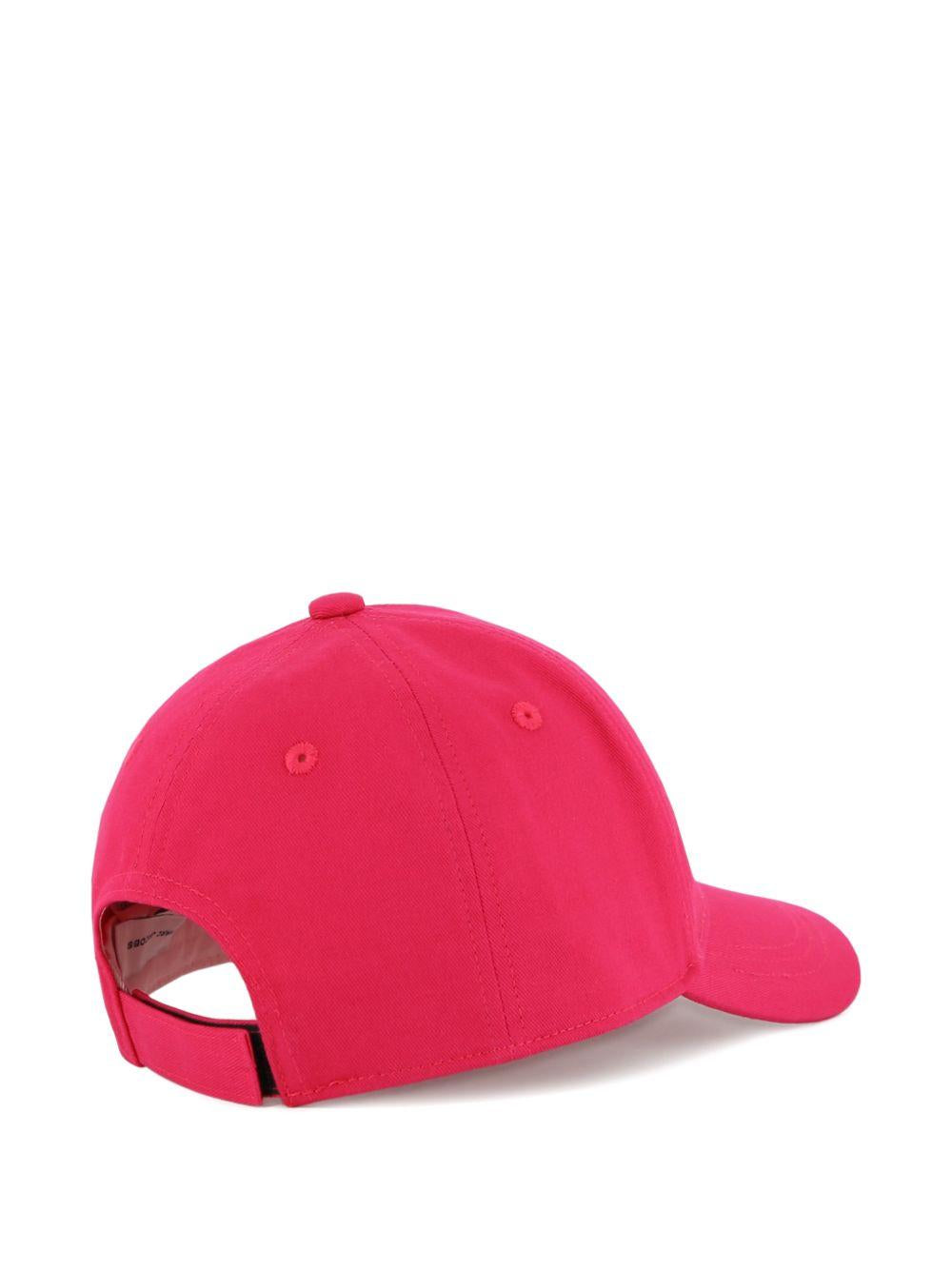Cappello da baseball The Marc Jacobs Kids fucsia con logo sul davanti W60838 437 THE MARC JACOBS KIDS