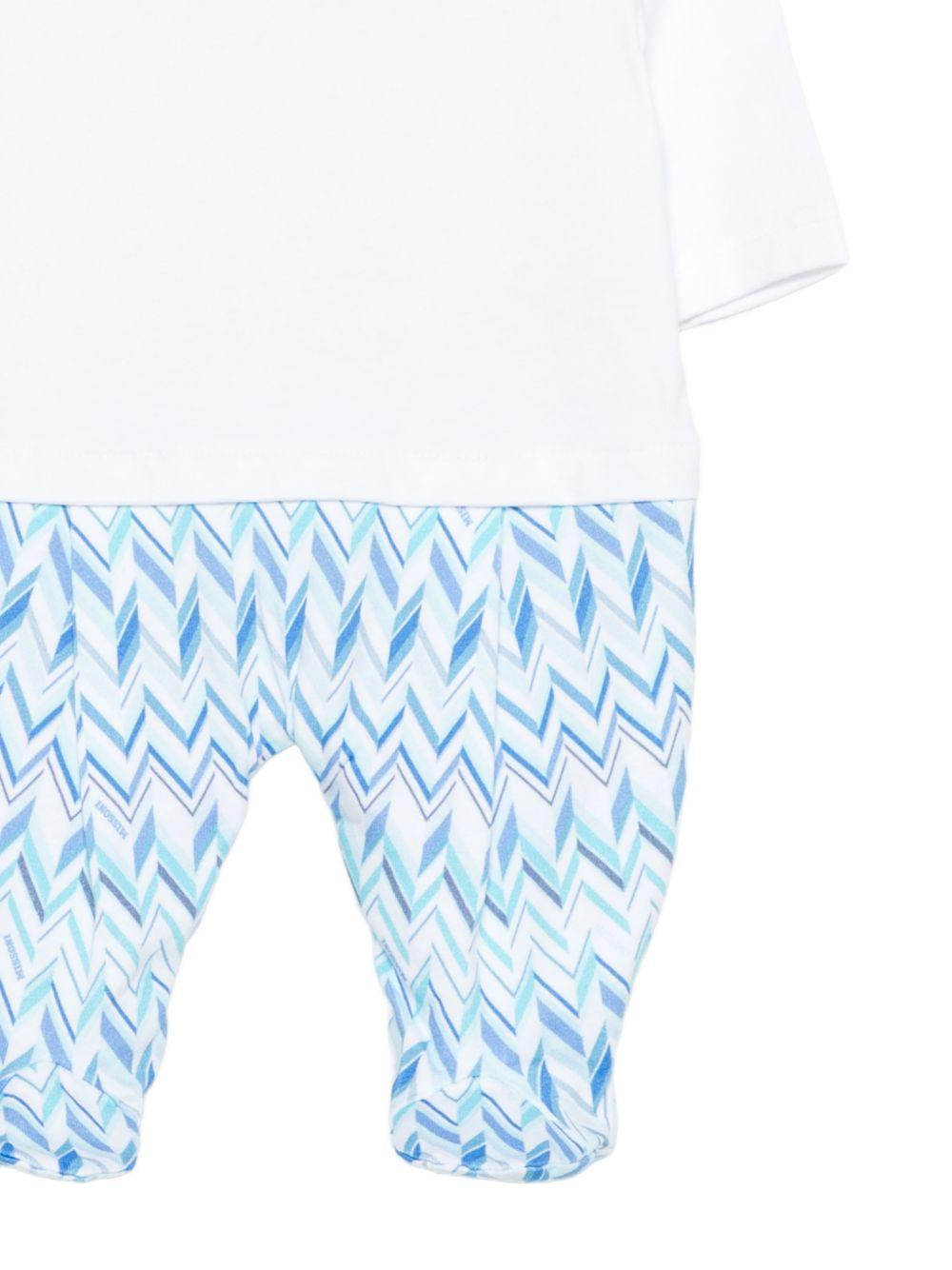 Tutina per neonato Missoni Kids multicolore con motivo a zig zag MYB510 Z3674 600AZ MISSONI KIDS