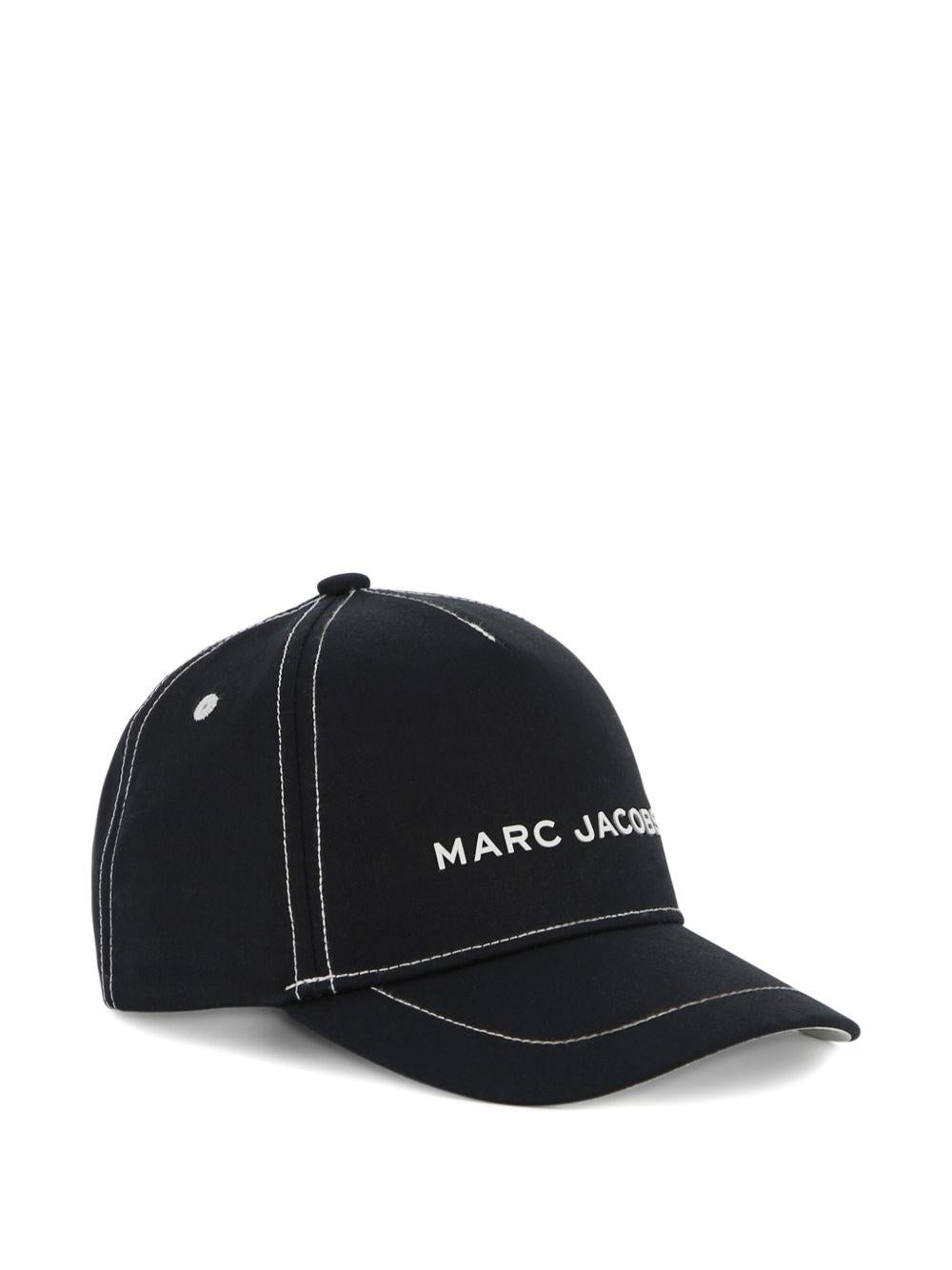Cappello da baseball per bambino The Marc Jacobs Kids nero con logo ricamato sul davanti W60844 09B THE MARC JACOBS KIDS