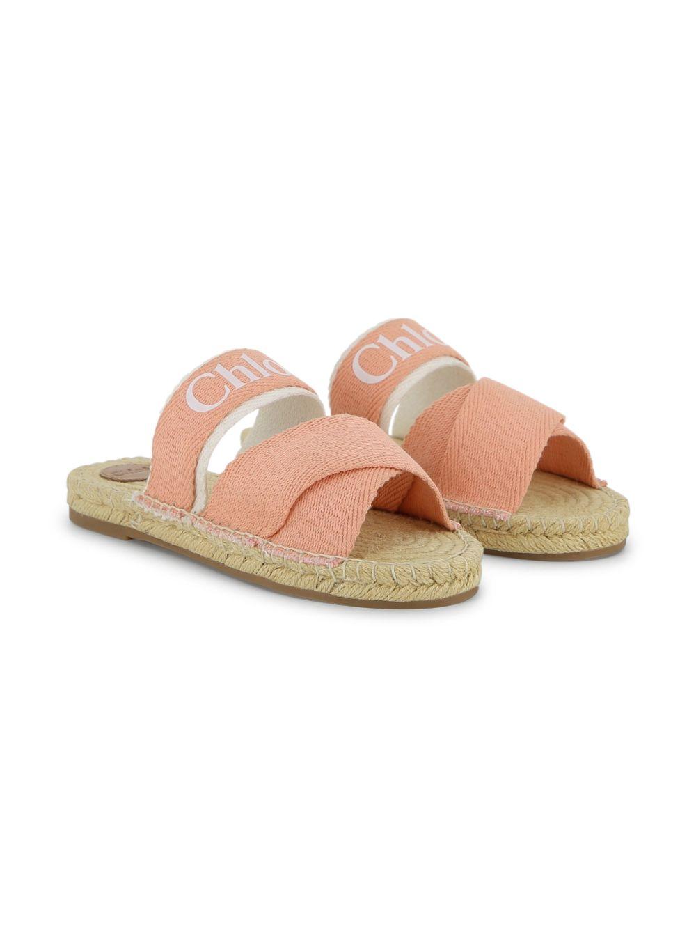 Sandali per bambina Chloé Kids rosa con fasce incrociate C20885 43A CHLOE' KIDS