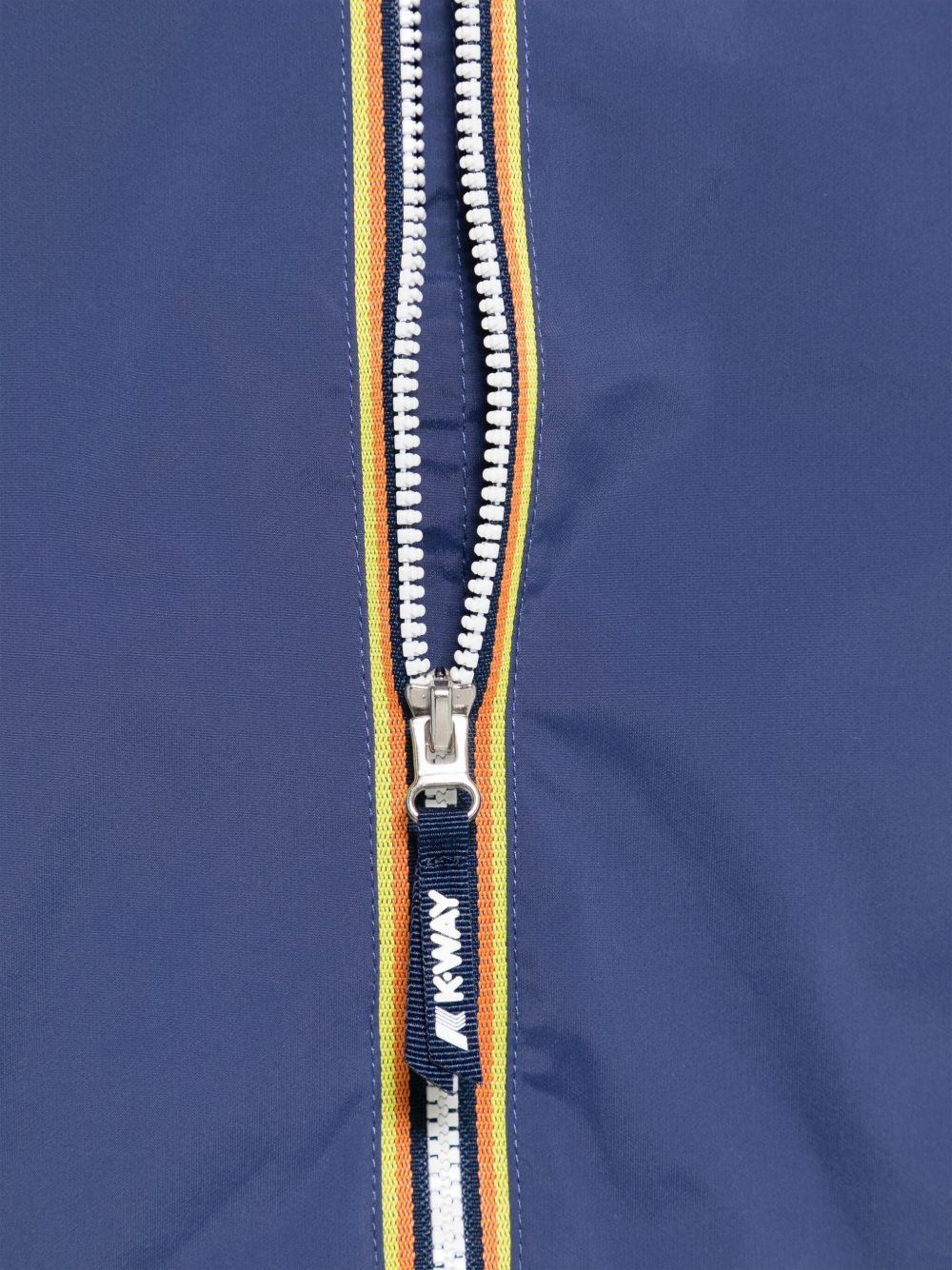 Giacca per neonati K Way Kids blu con cappuccio K4136IW B67 K-WAY KIDS