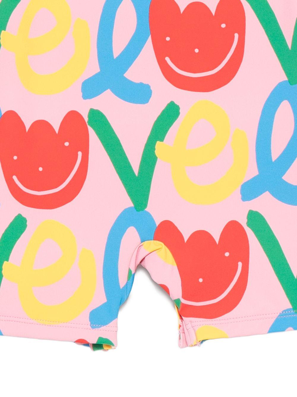 Costume intero per neonata Stella McCartney Kids rosa con stampa floreale all-over TYC019 Z3589 509MC STELLA McCARTNEY KIDS