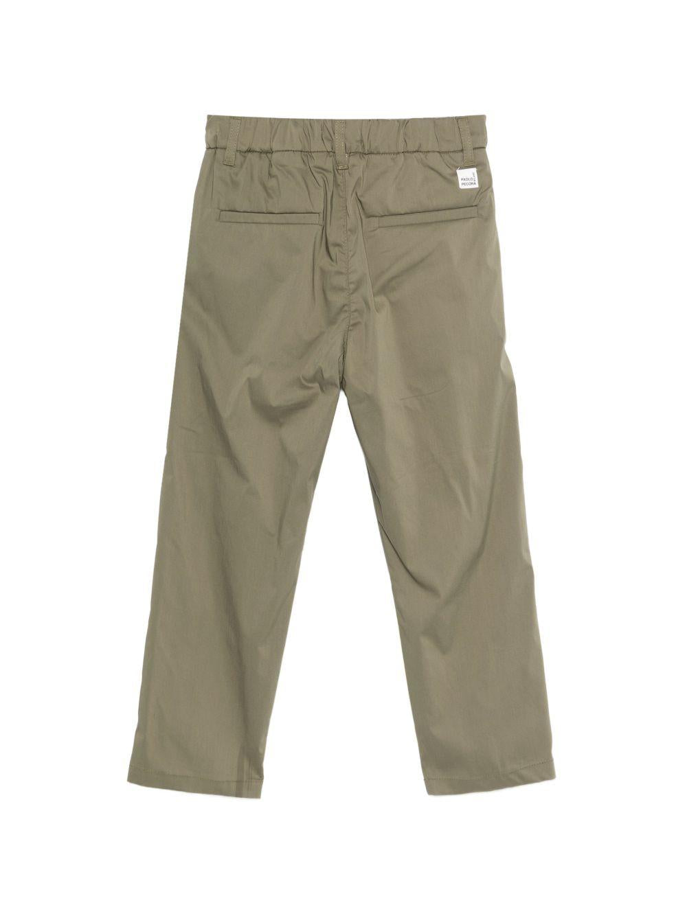 Pantaloni per bambino Paolo Pecora Kids verde con bottoni PP4314 OLIVA PAOLO PECORA KIDS