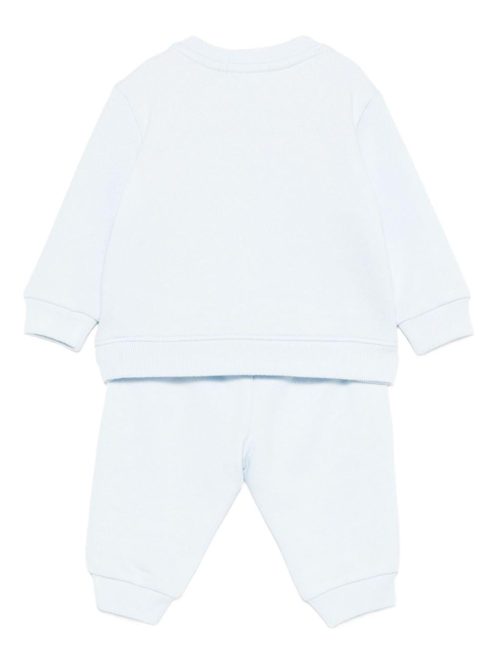 Set di maglia e pantaloni per neonata Polo Ralph Lauren Kids azzurri con stampa grafica Teddy 320P02078 001 Ralph Lauren kids