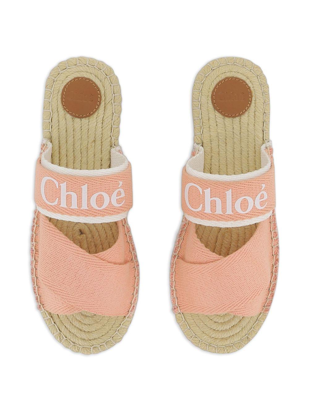 Sandali per bambina Chloé Kids rosa con fasce incrociate C20885 43A CHLOE' KIDS
