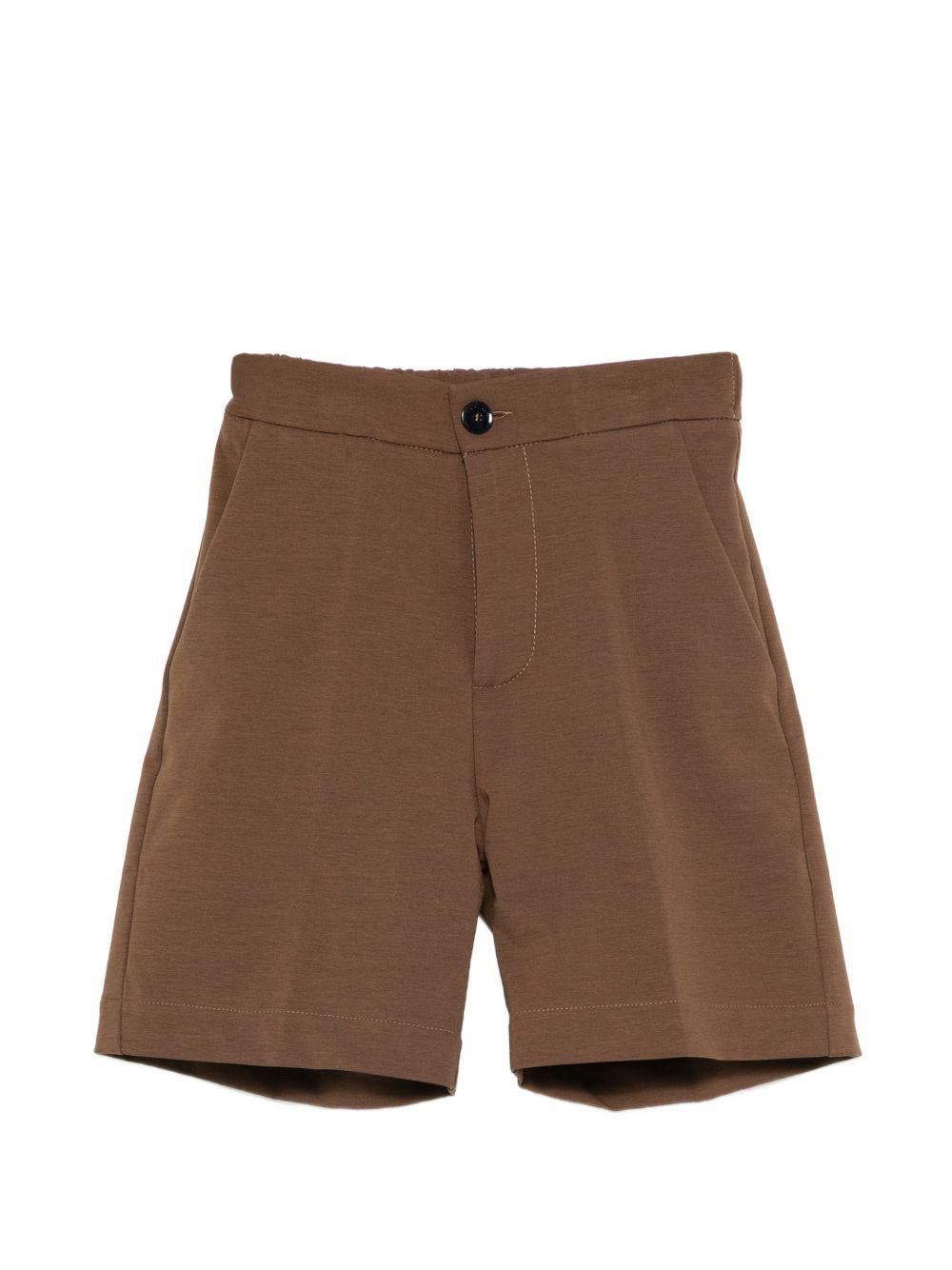 Shorts per bambino Paolo Pecora Kids marrone con bottoni PP4245 CAFFE PAOLO PECORA KIDS