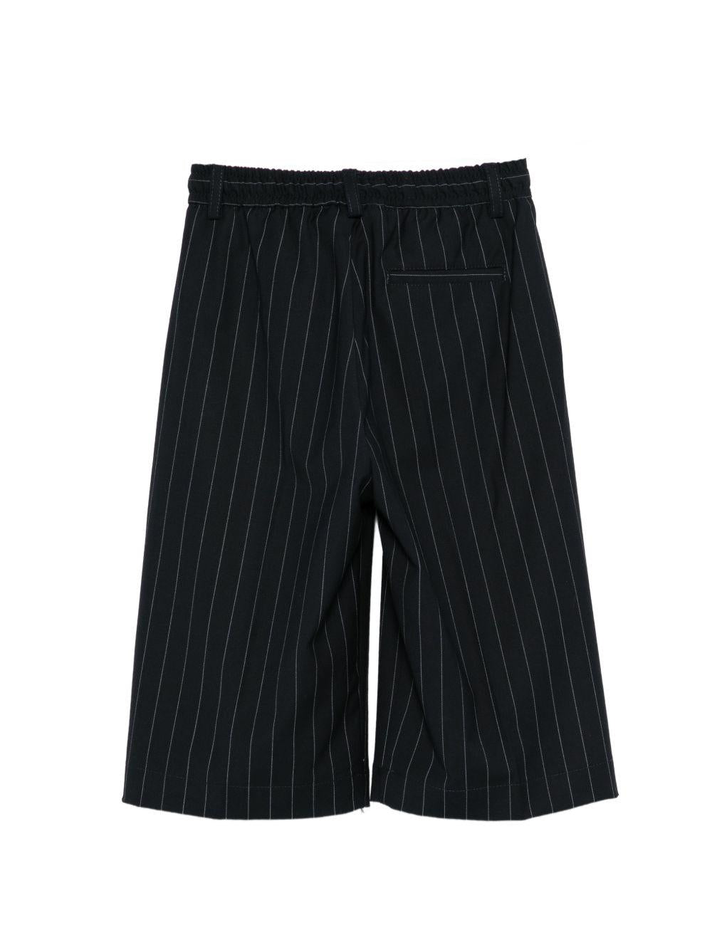 Shorts gessati per bambino Paolo Pecora Kids blu con coulisse PP4192 BLU PAOLO PECORA KIDS