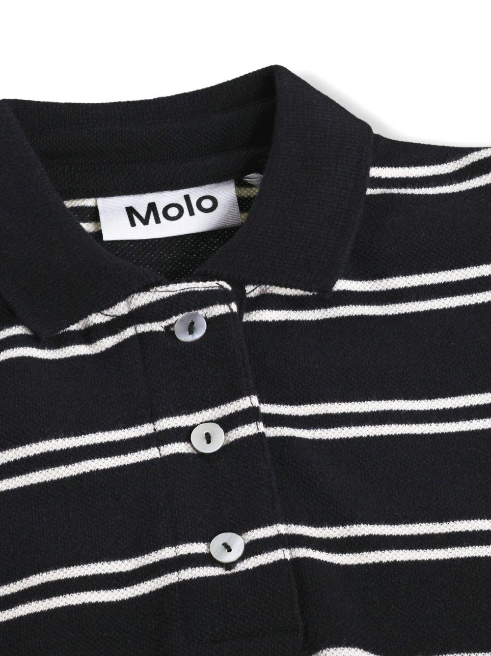 Polo Raki per bambino Molo nera con colletto stile polo 2S26A221 9495 MOLO