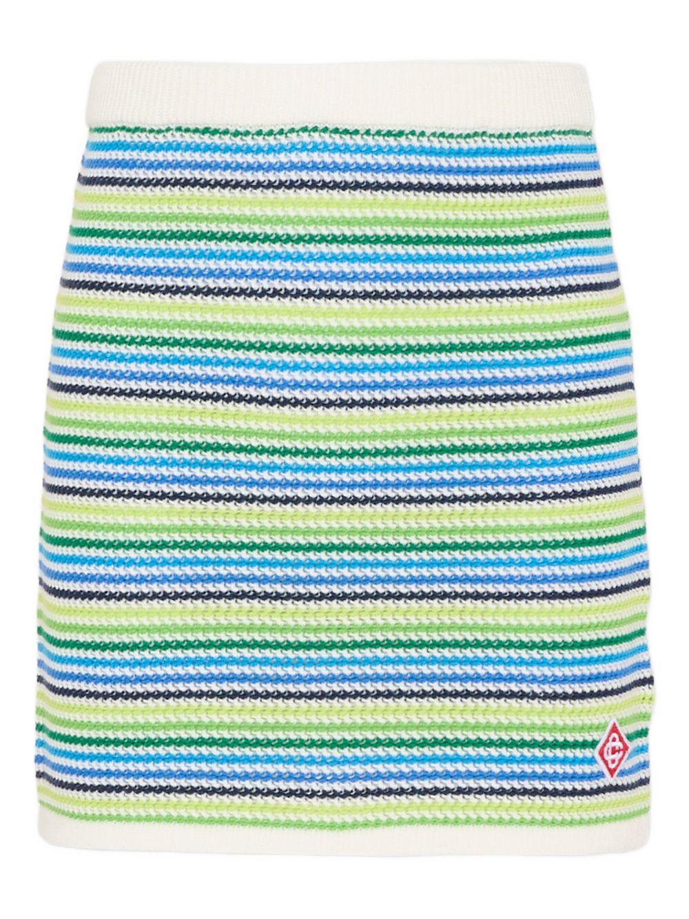 Gonna per bambina Casablanca Kids verde con vita elasticizzata KSP26KW136501 STRIPE CASABLANCA KIDS