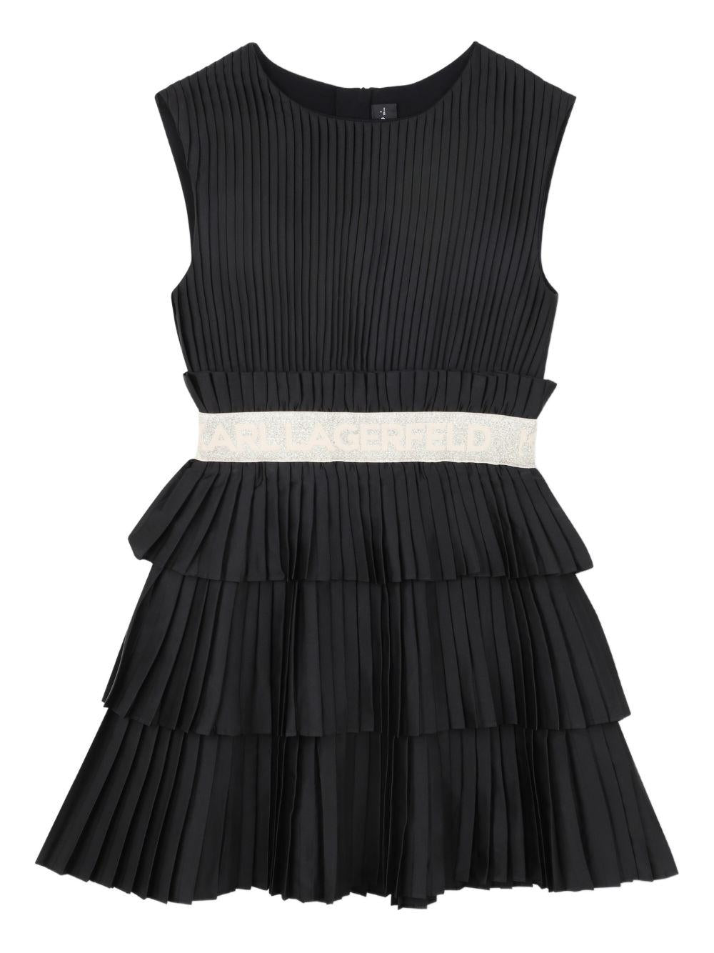 Abito per bambina Karl Lagerfeld Kids nero senza maniche Z31144 09B KARL LAGERFELD KIDS