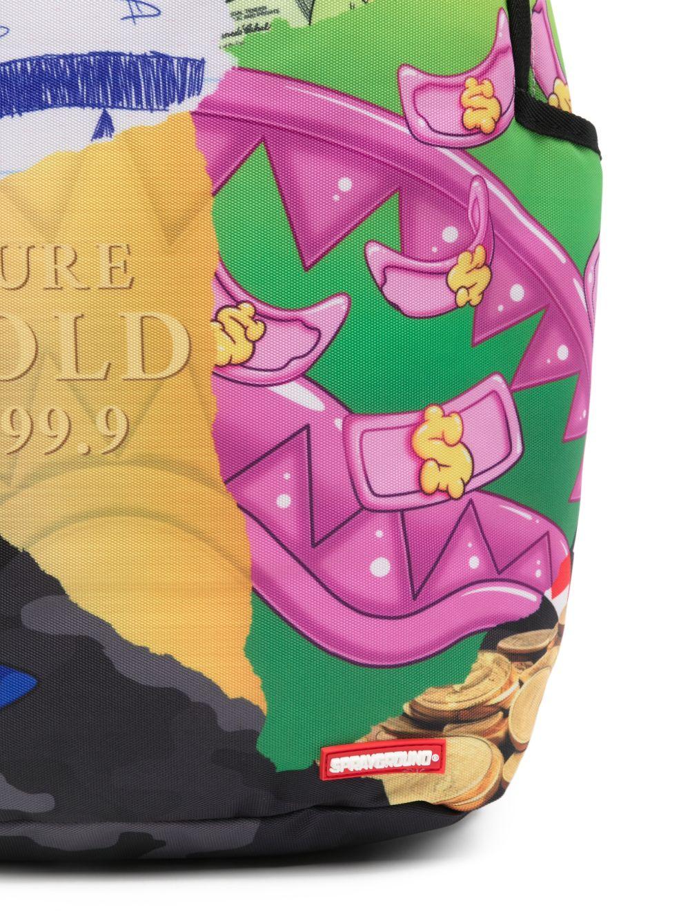 Zaino per bambino Sprayground kid multicolore con stampa grafica 910B8308 NSZ SPRAYGROUND