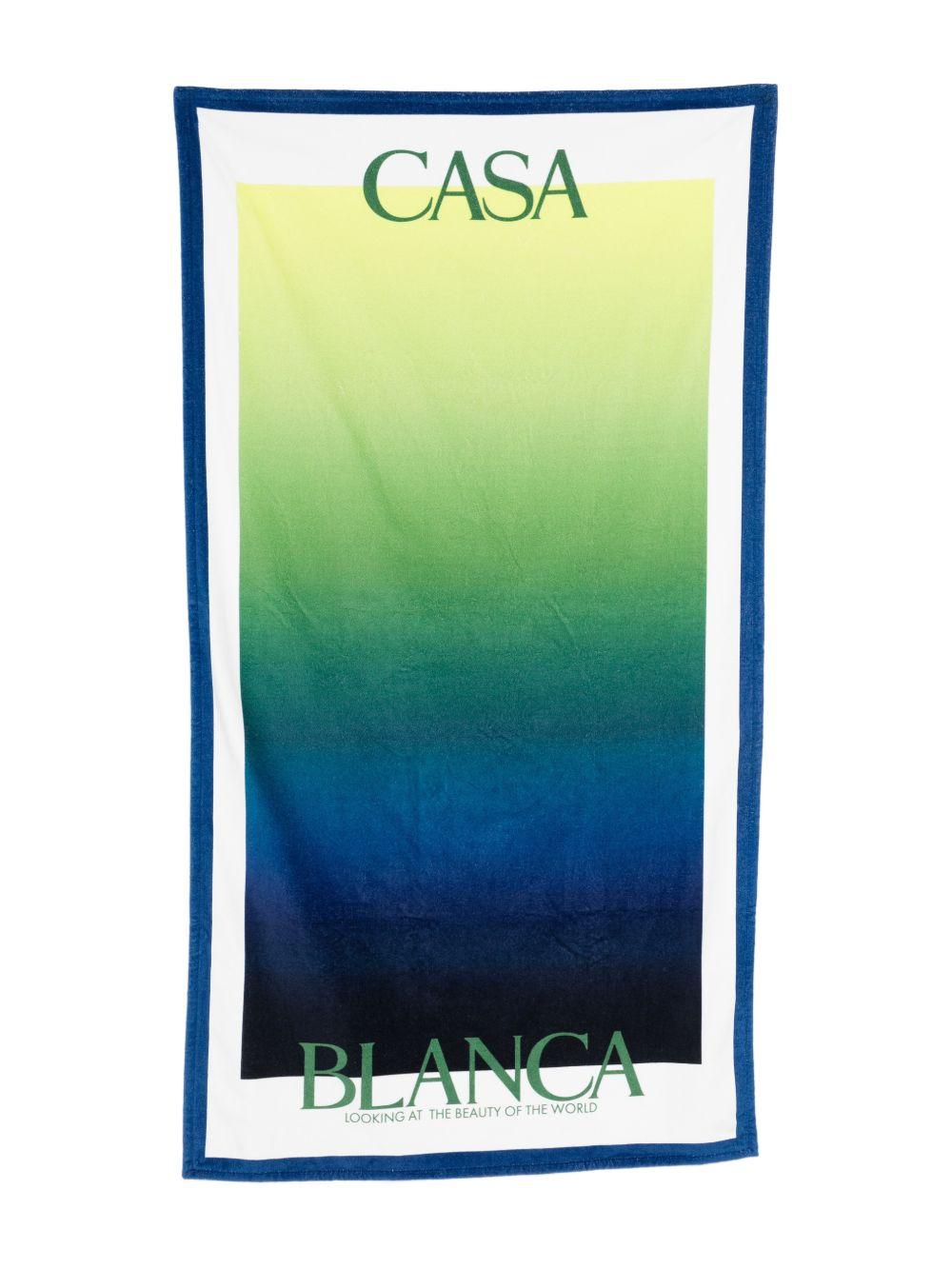 Telo mare per bambini Casablanca Kids multicolor con stampa del logo ASP26ACC00601 GRADIENT CASABLANCA KIDS