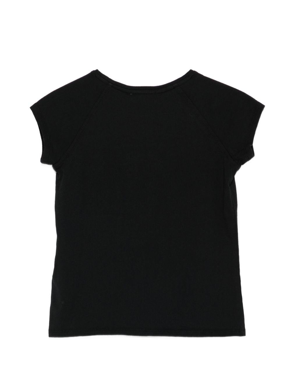 T-shirt per bambina Bonpoint nera con dettaglio ciliegie S06GTSK00006 199A BONPOINT