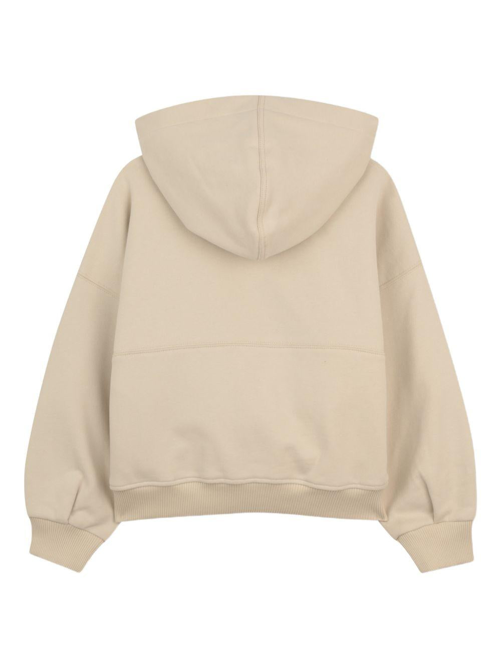 Felpa per bambina Chloé Kids beige con cappuccio C20840 72J CHLOE' KIDS