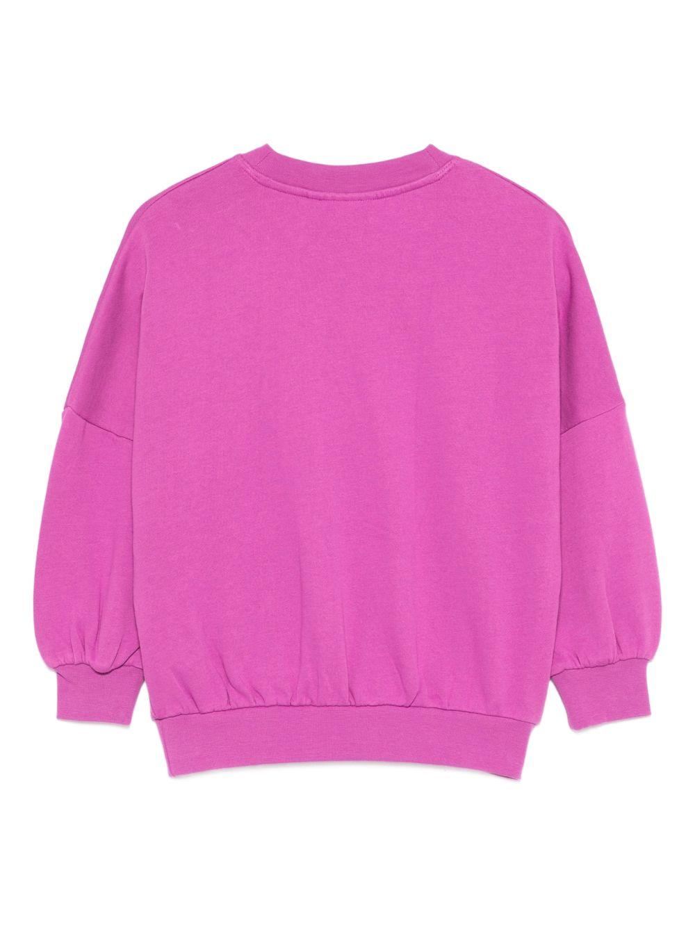 Felpa per bambina Molo fucsia con stampa grafica animali 2S26J207 5678 MOLO