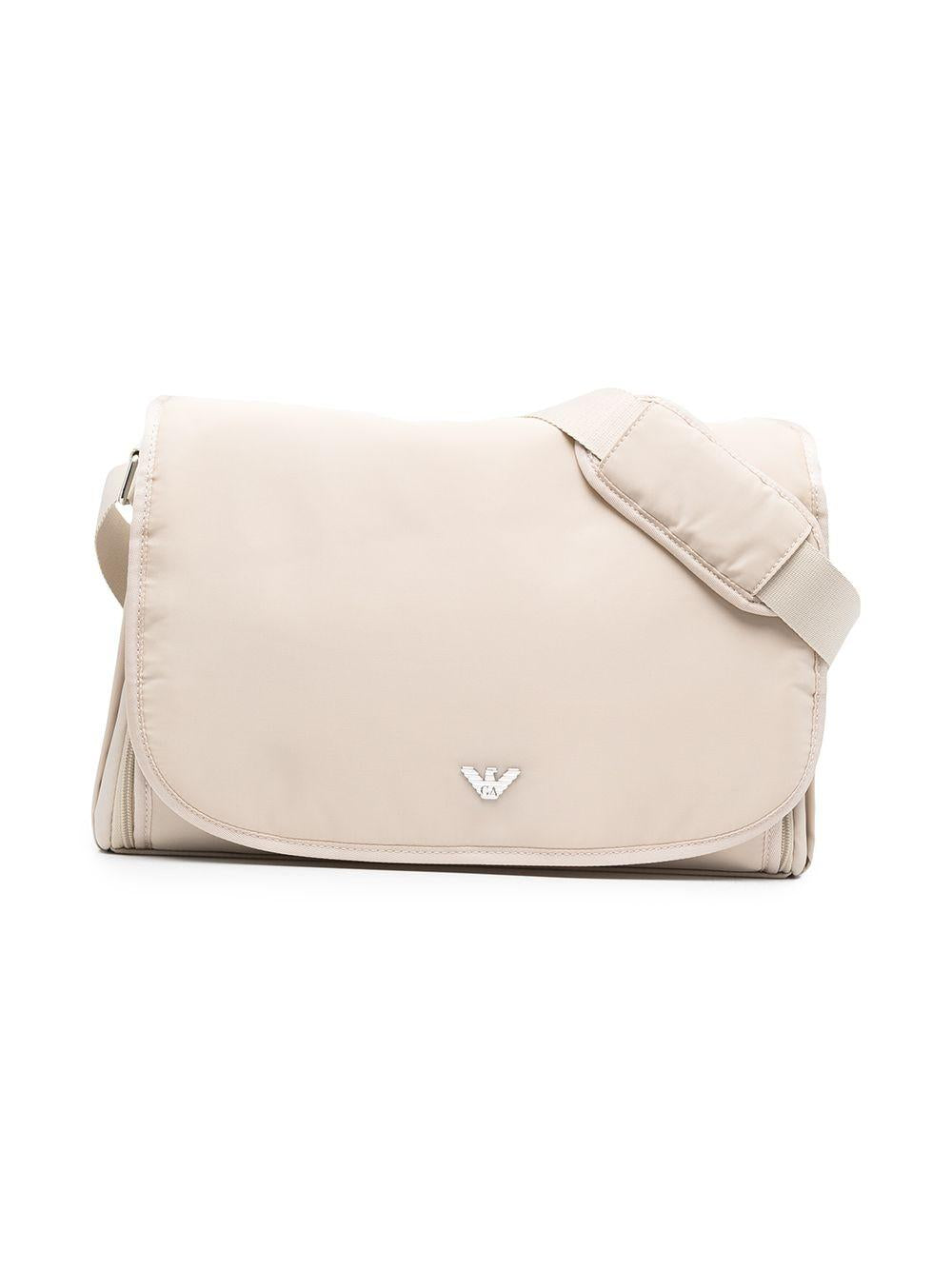 Borsa fasciatoio per neonati Emporio Armani Kids beige con applicazione 402145 CC904 00055 EMPORIO ARMANI KIDS
