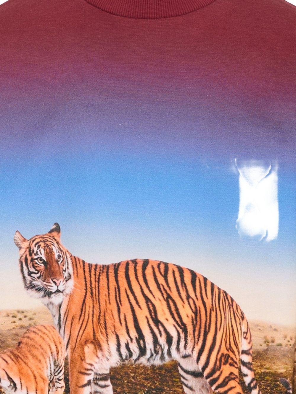 Felpa Mixi per bambino Molo multicolor con stampa tigri 1S26J205 9861 MOLO