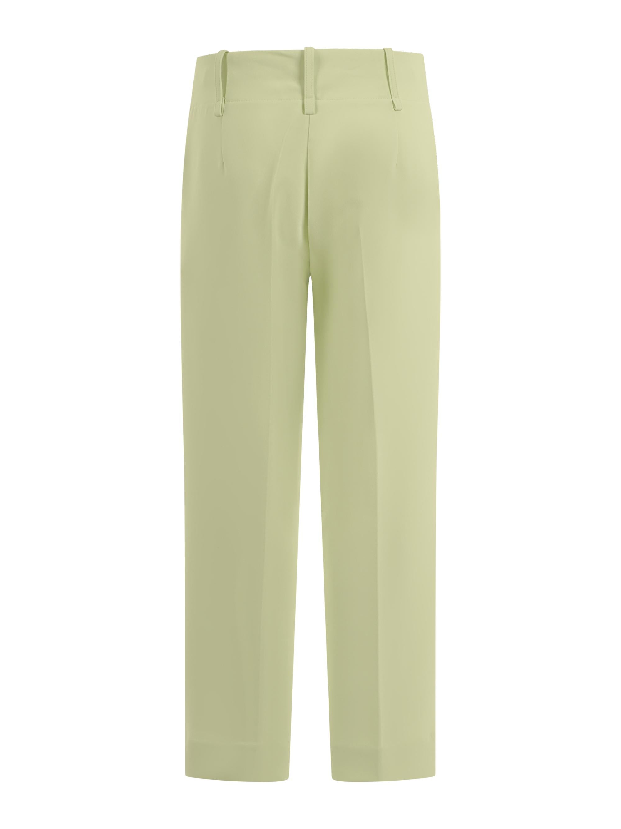 Pantaloni per bambina Monnalisa verde con cuciture 71G404 7303 0020 MONNALISA