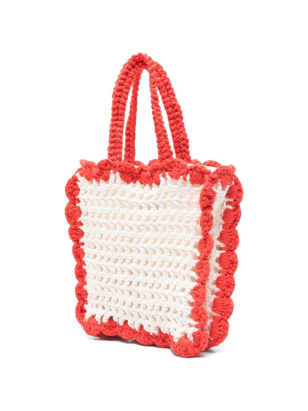 Borsa per bambina Stella McCartney Kids biancs con applicazione a fiori TY0A88 Z3638 101 STELLA McCARTNEY KIDS
