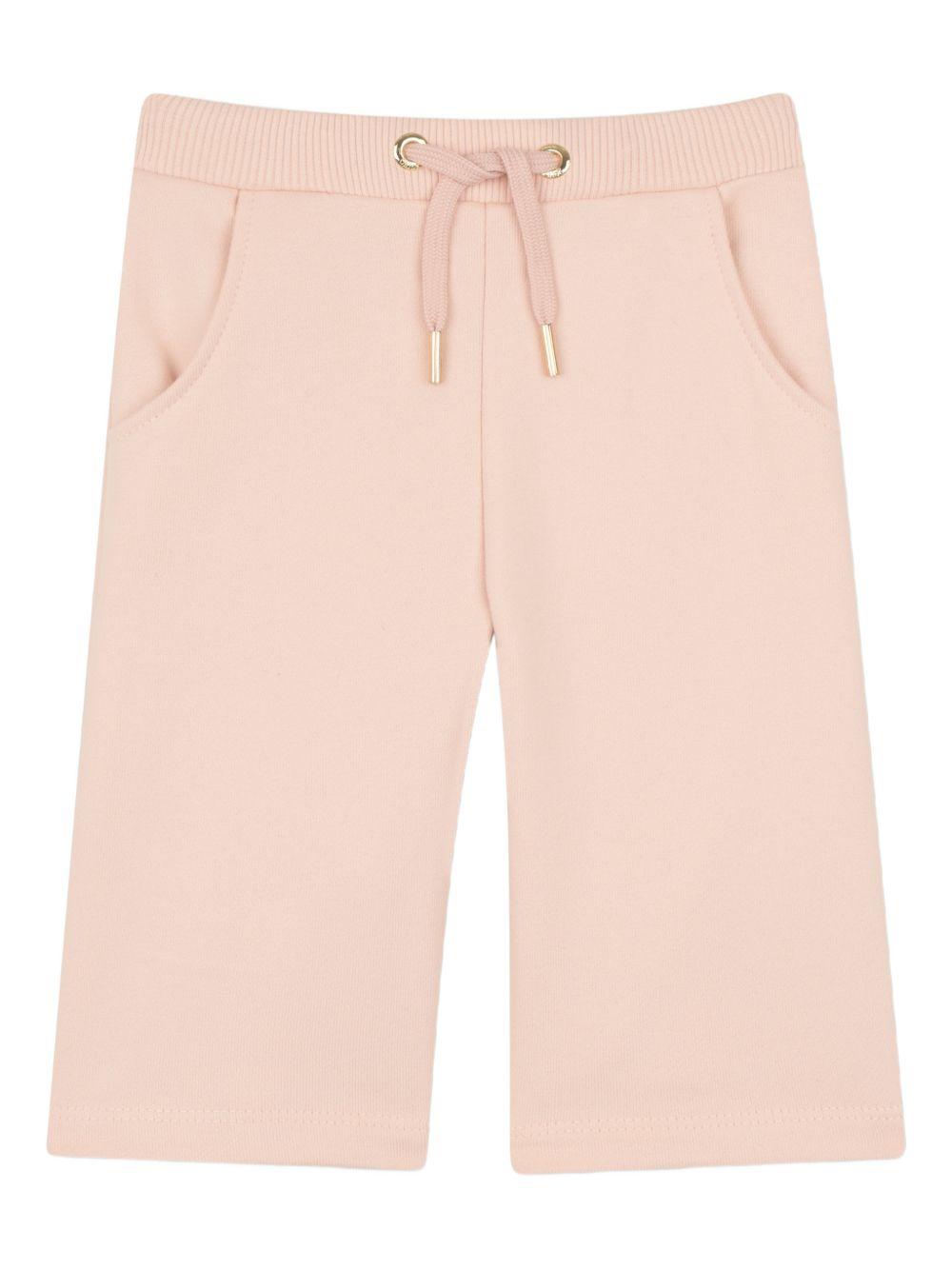 Pantaloni sportivi per neonata Chloé Kids rosa con coulisse in vita C20904 46J CHLOE' KIDS