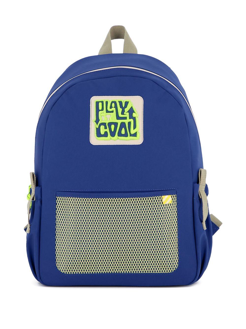 Zaino per bambini Billieblush blu con tasca in rete U22072 843 BILLIEBLUSH