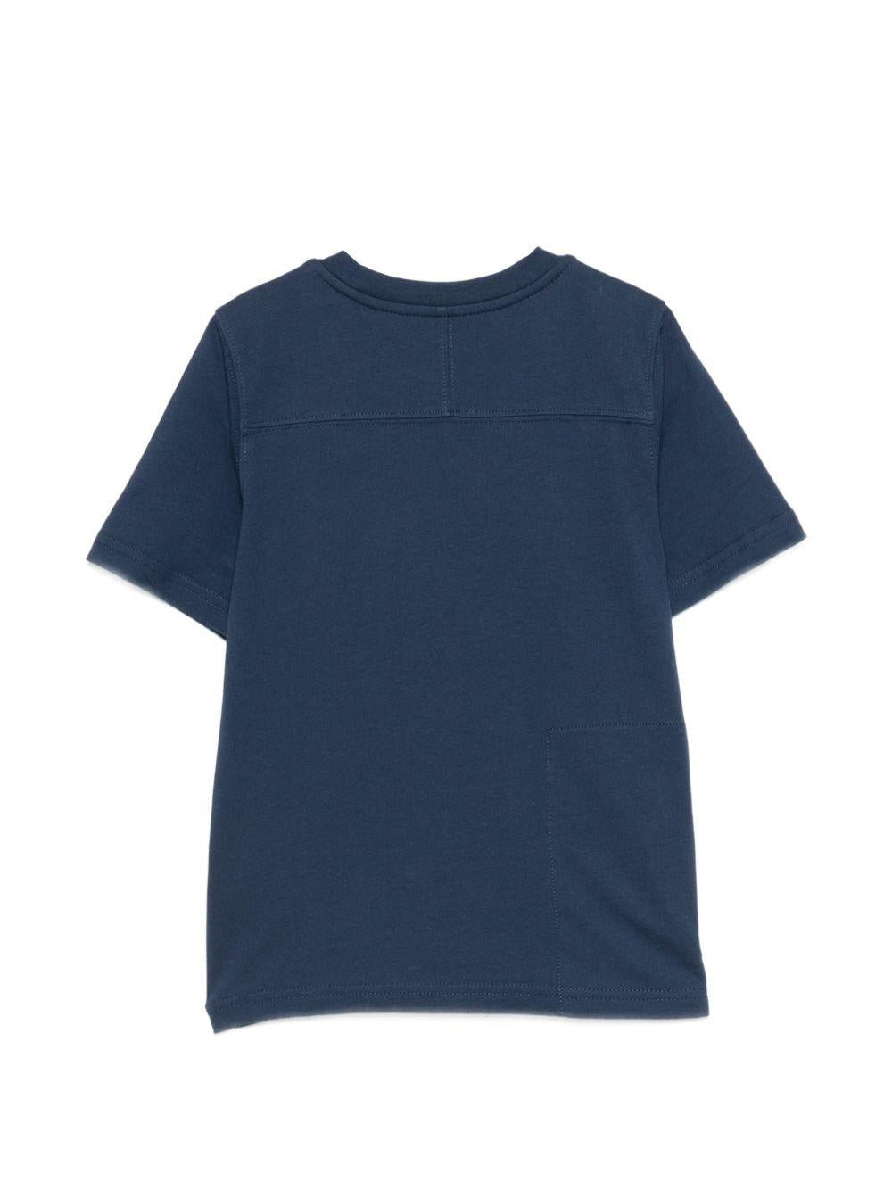 T-shirt per bambini K Way Kids blu con dettaglio logo K7133YW B67 K-WAY KIDS