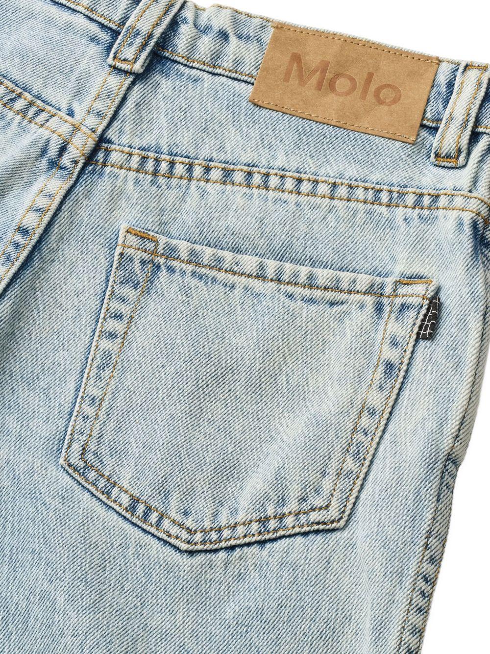Jeans Aiden per bambina Molo denim con design a cinque tasche - Rubino Kids