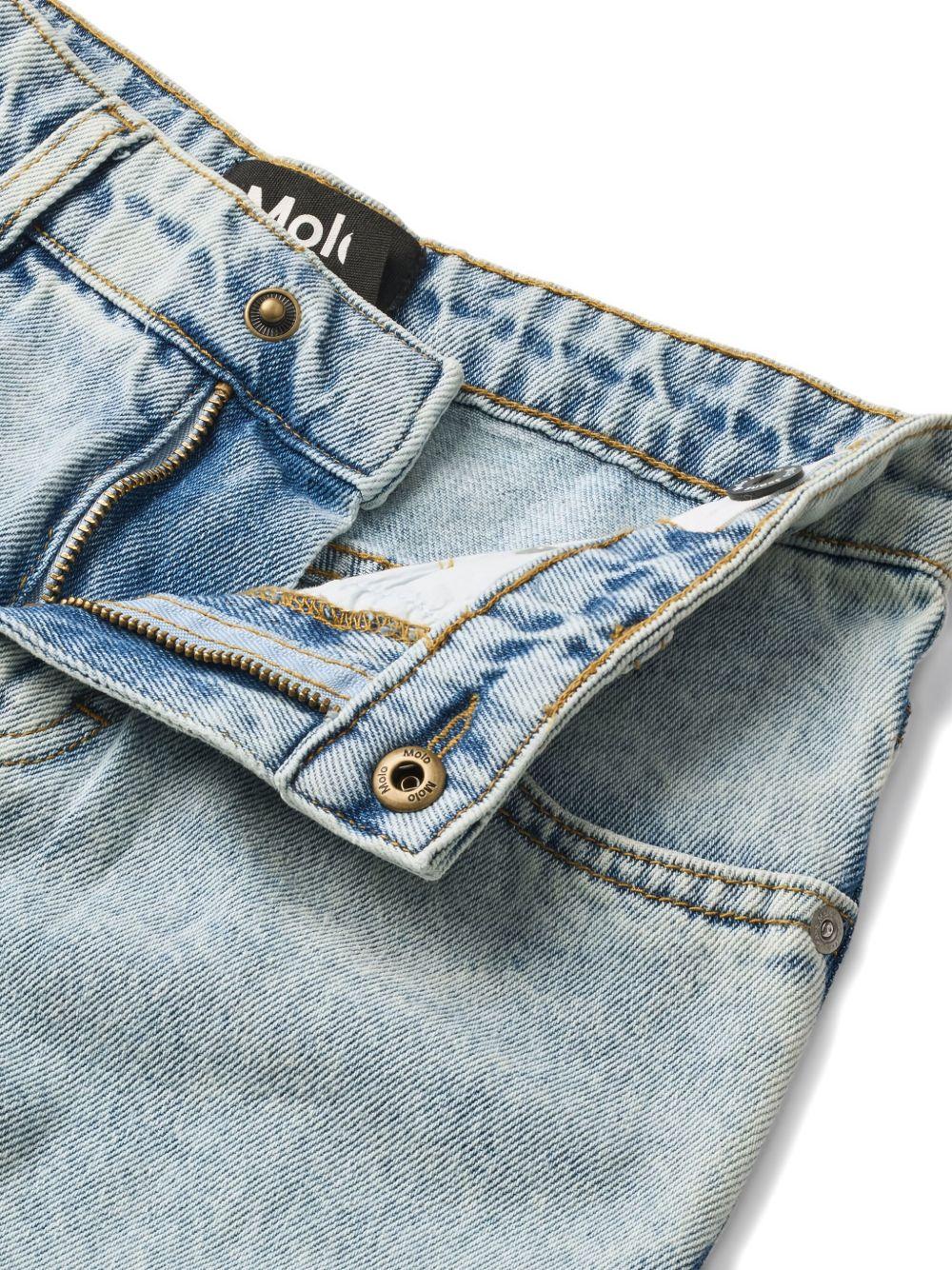 Jeans Aiden per bambina Molo denim con design a cinque tasche - Rubino Kids