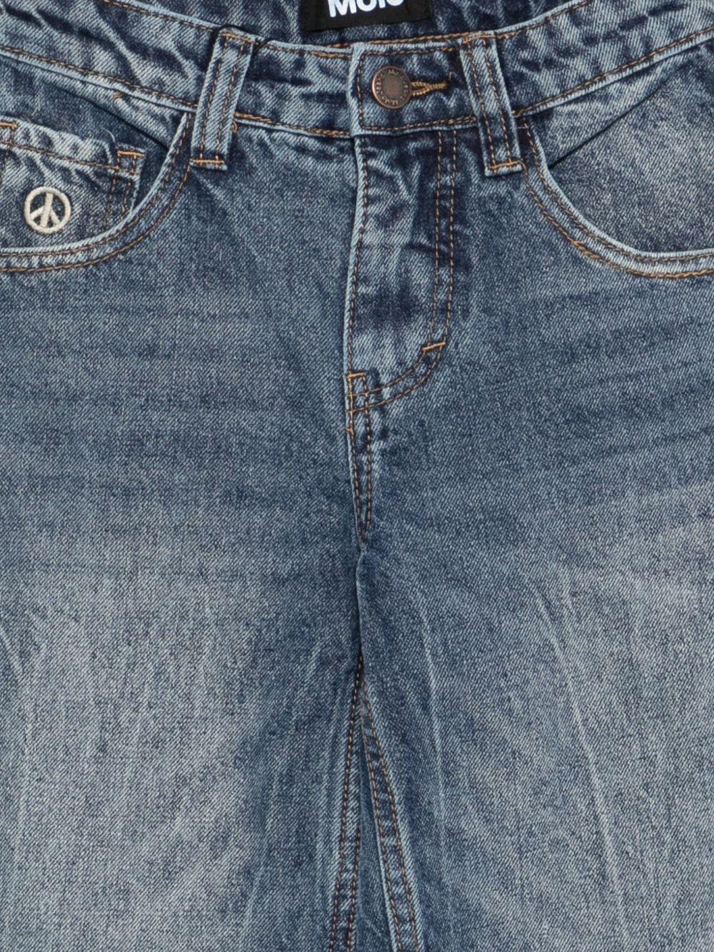 Jeans Askio per bambino Molo denim con design cinque tasche - Rubino Kids