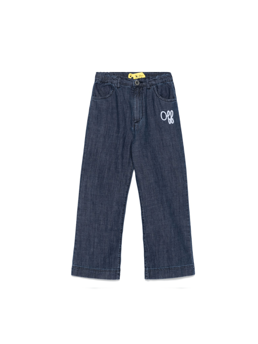Jeans per bambina Off - White Kids denim con elastico posteriore in vita - Rubino Kids