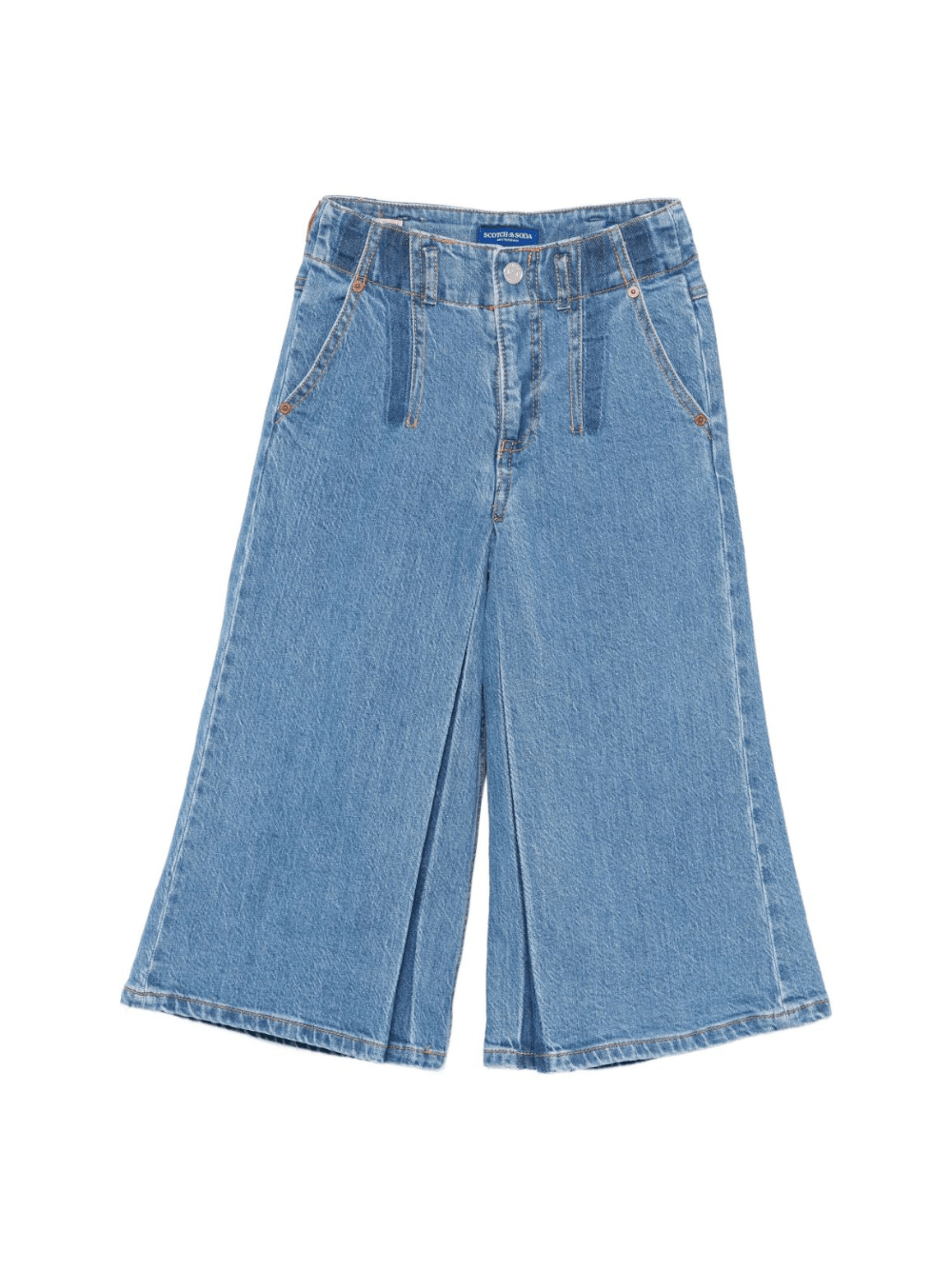 Jeans per bambina Scotch & Soda Kids denim con tasche posteriori applicate - Rubino Kids