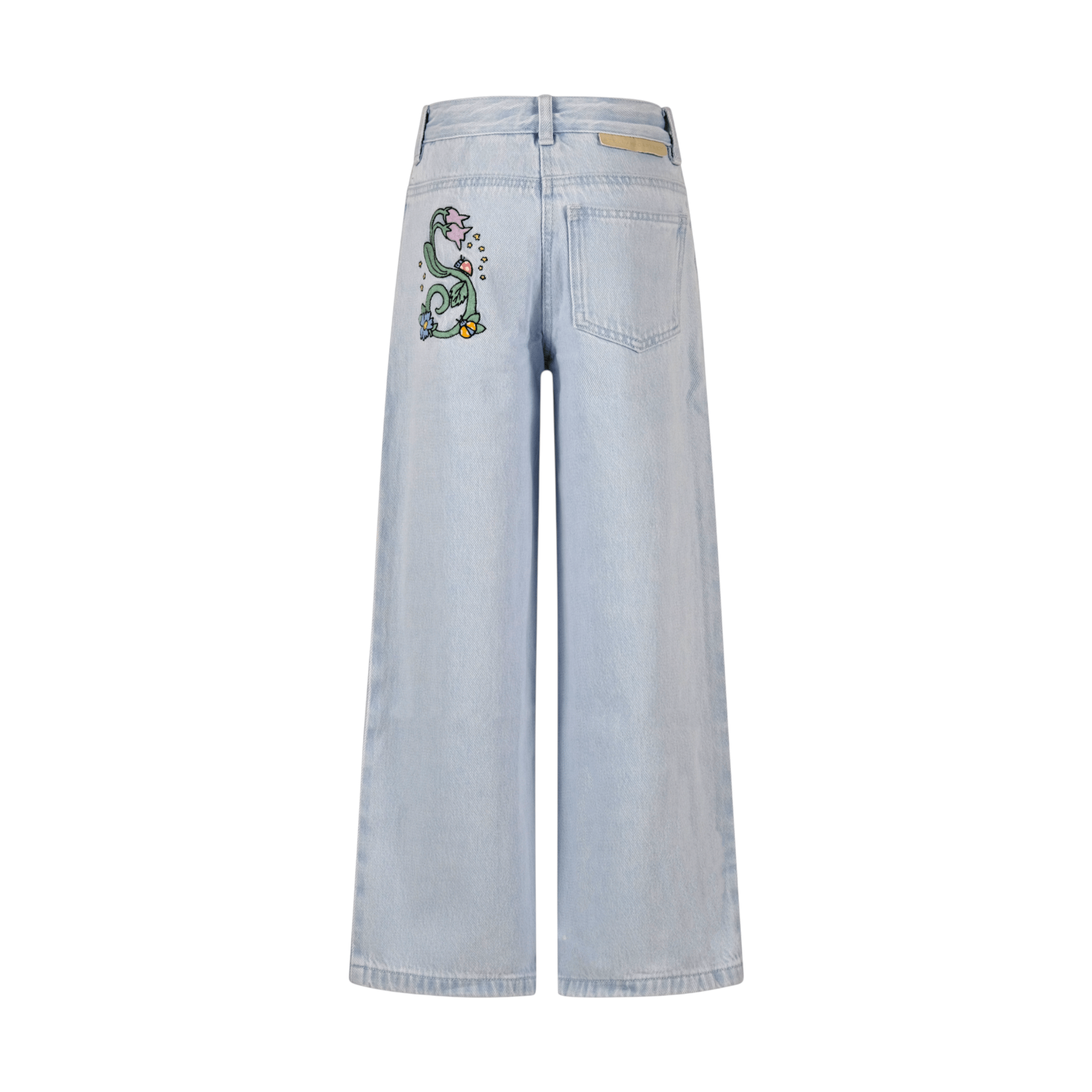 Jeans per bambina Stella McCartney Kids denim con logo sul retro - Rubino Kids