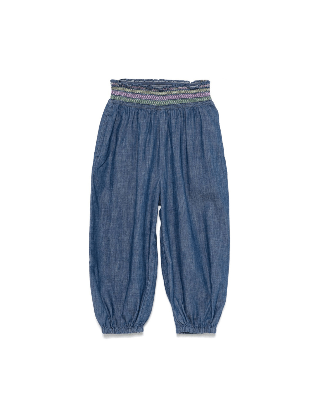Jeans per bambina Zimmermann Kids in denim con elastico in vita - Rubino Kids
