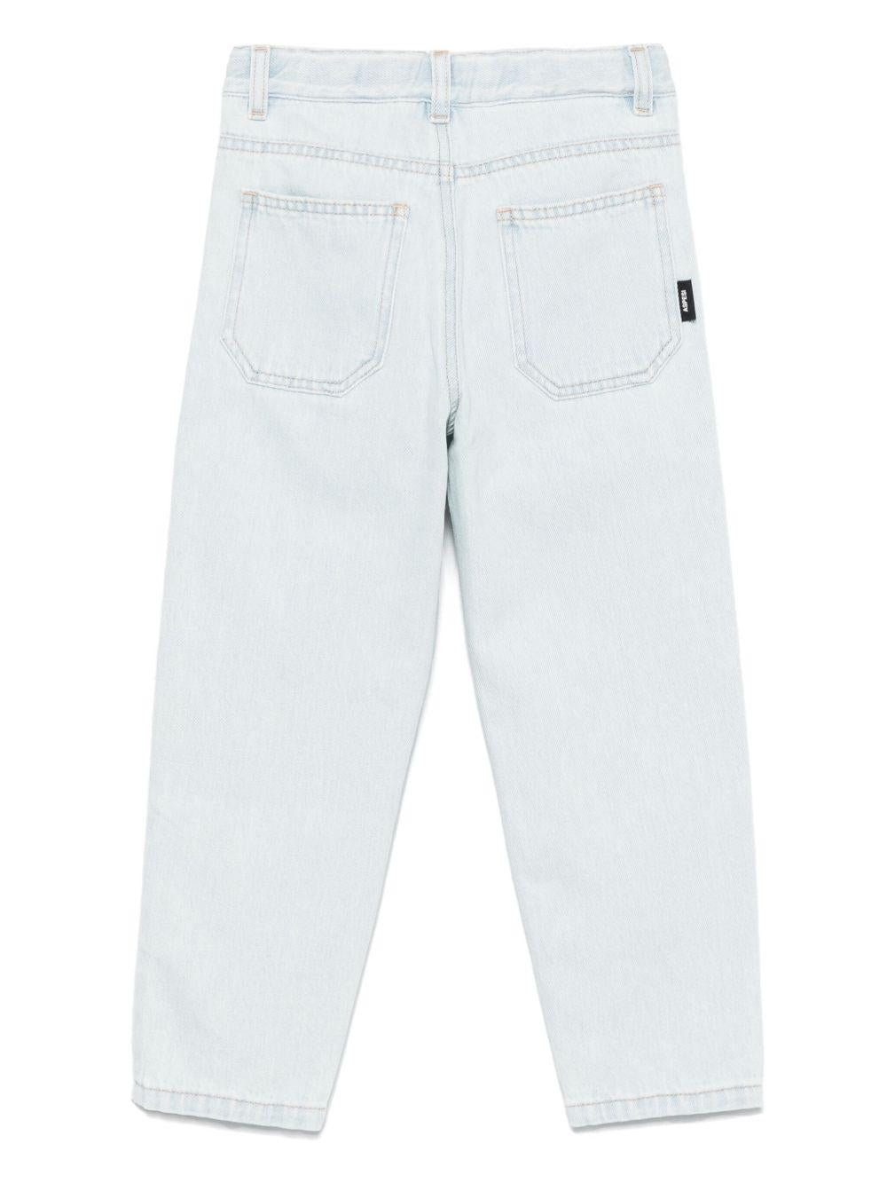 Jeans per bambino Aspesi Kids in denim azzurro con logo - Rubino Kids