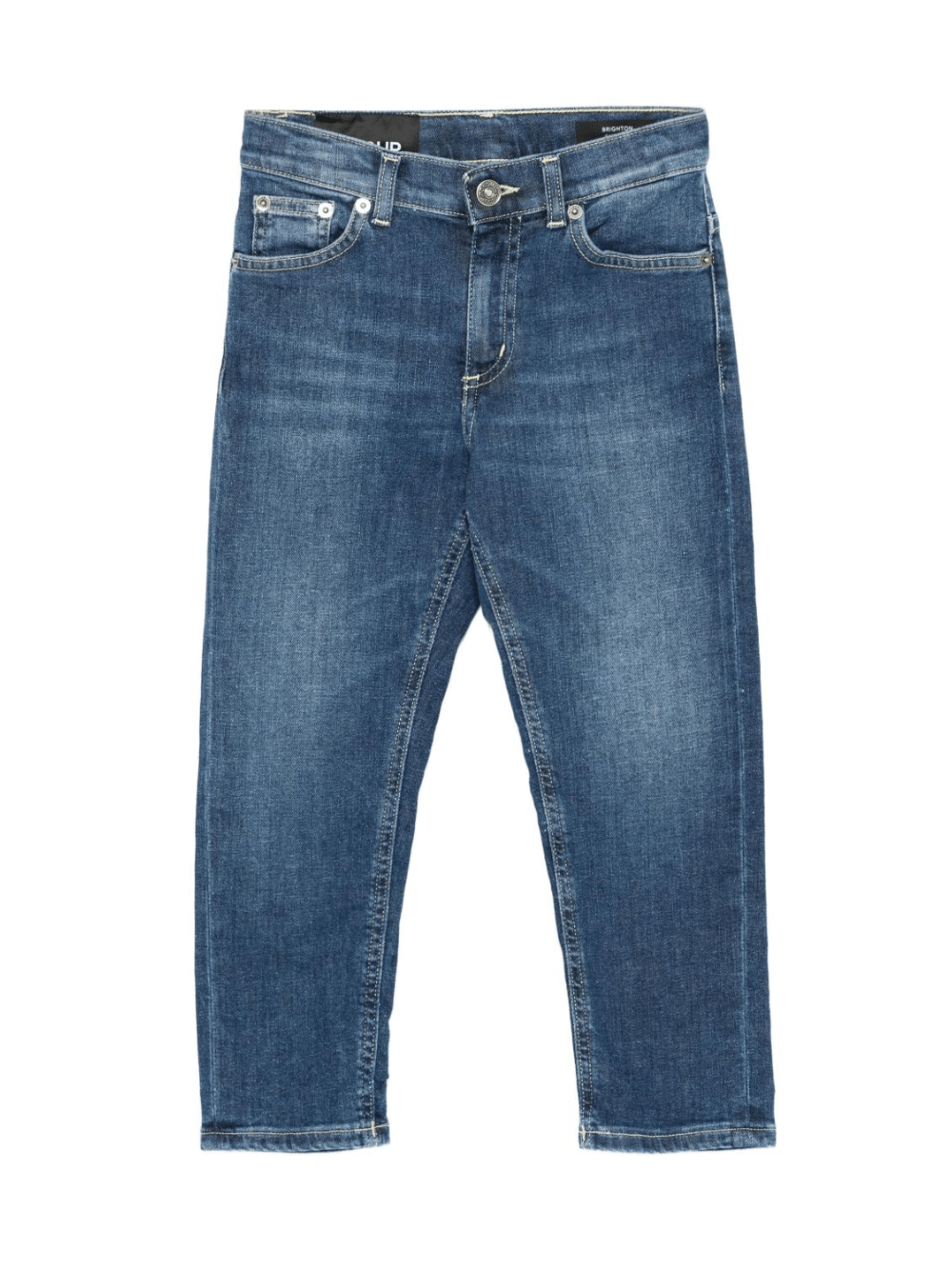 Jeans per bambino Dondup Kids denim con design a cinque tasche - Rubino Kids
