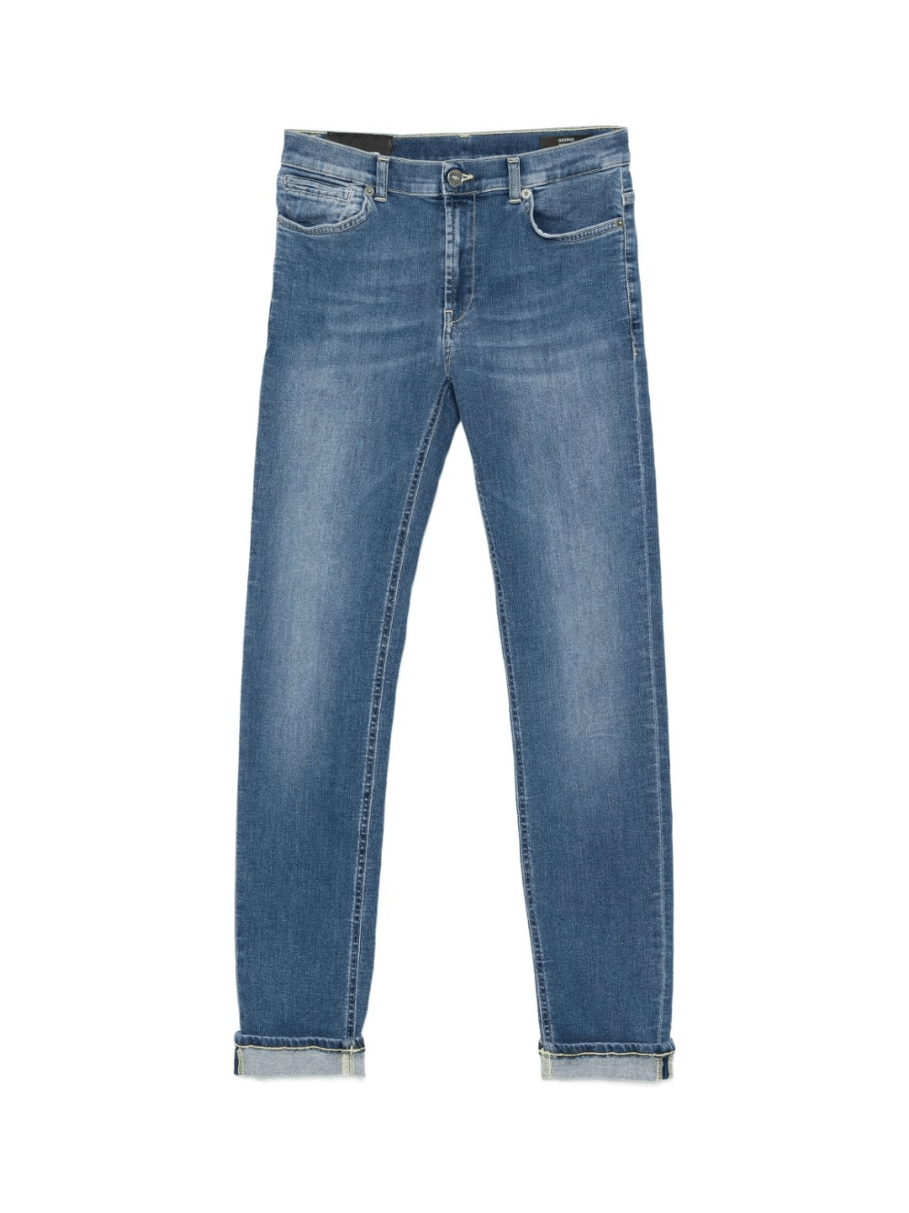 Jeans per bambino Dondup Kids denim con design con cinque tasche - Rubino Kids