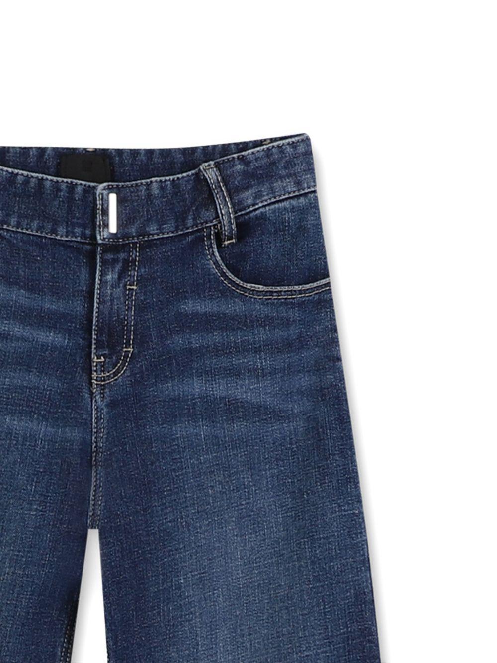 Jeans per bambino Givenchy Kids denim con dettagli ricamati - Rubino Kids