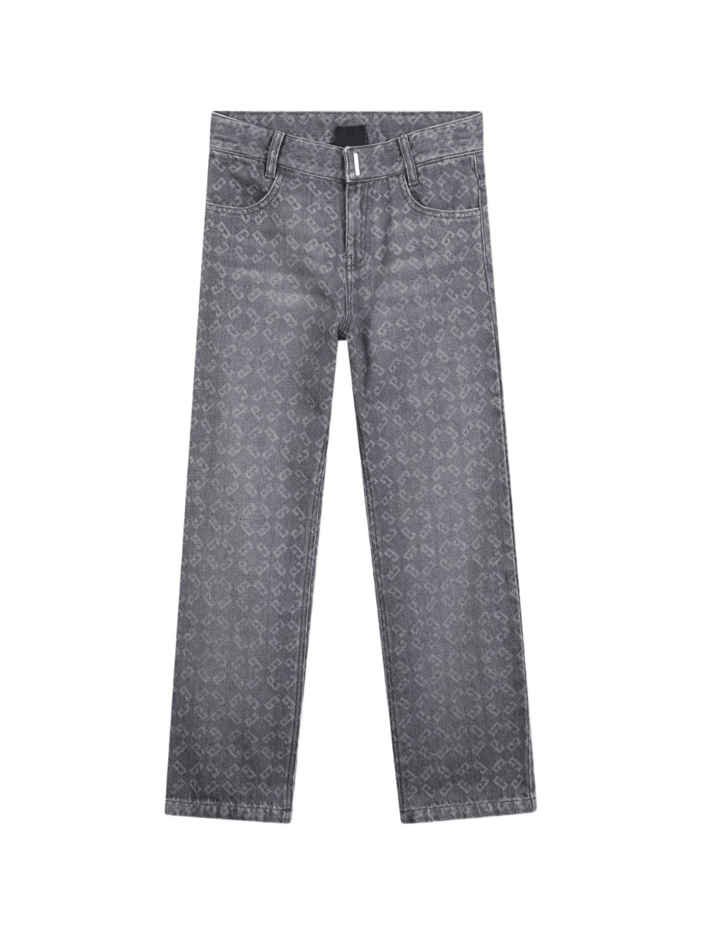 Jeans per bambino Givenchy Kids grigi con logo all - over - Rubino Kids