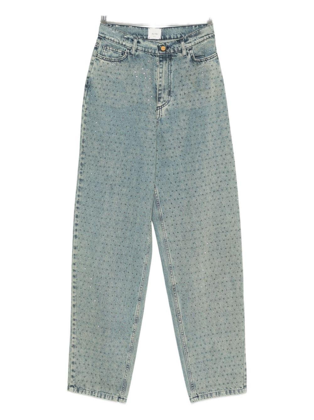 Jeans per donna Alysi denim con decorazione strass - Rubino Kids