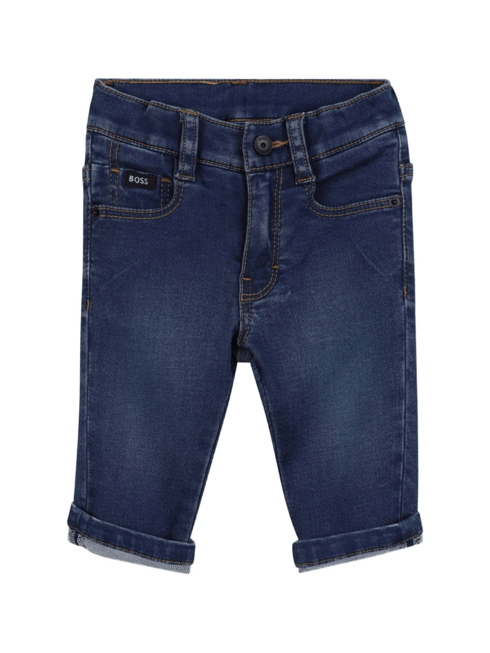 Jeans per neonato Boss Kidswear denim con design a cinque tasche - Rubino Kids