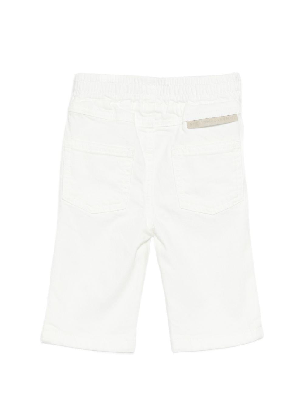 Jeans per neonato Stella McCartney Kids bianchi elasticizzati - Rubino Kids