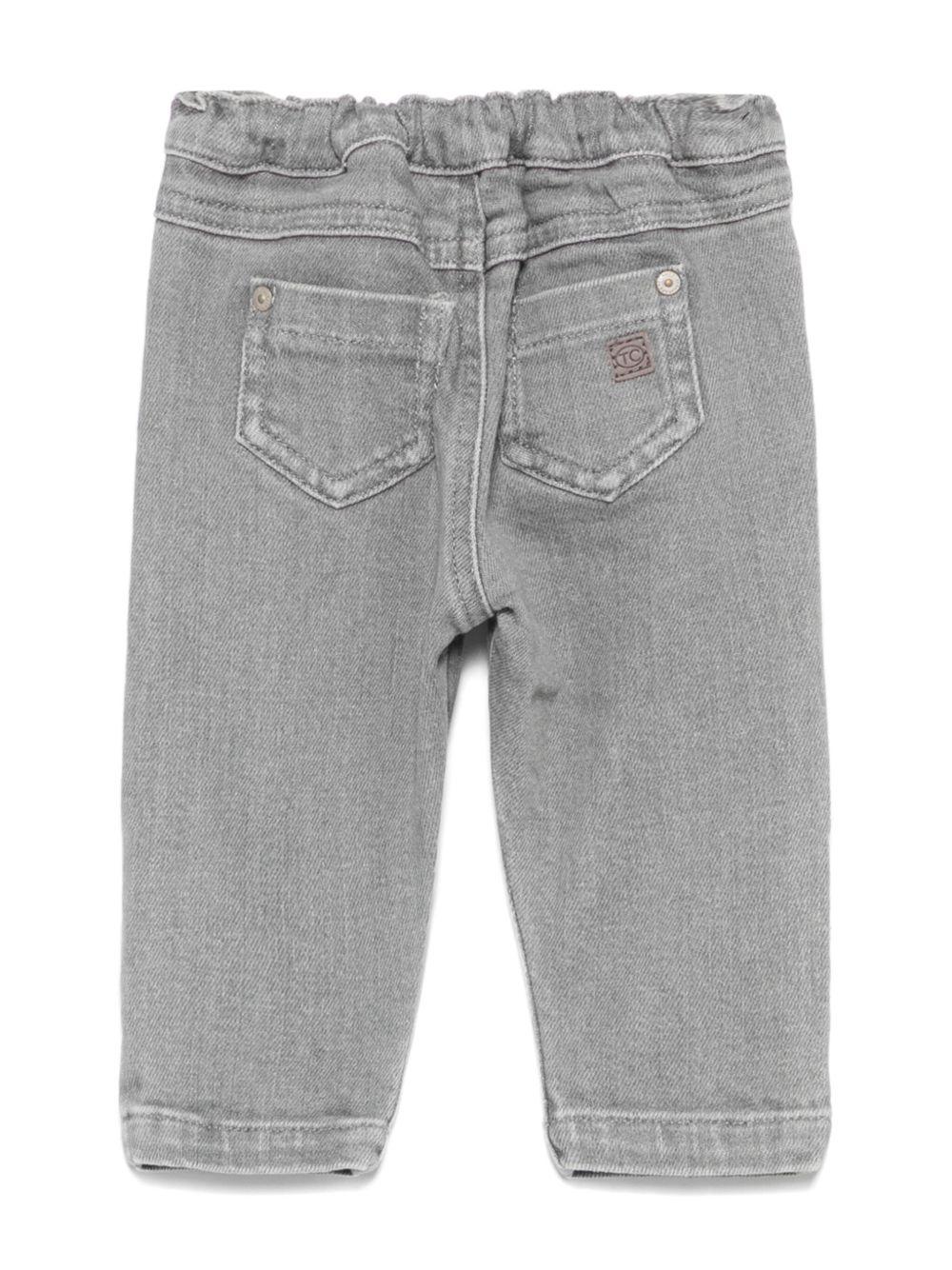 Jeans per neonato Tartine Et Chocolat grigio modello dritto - Rubino Kids