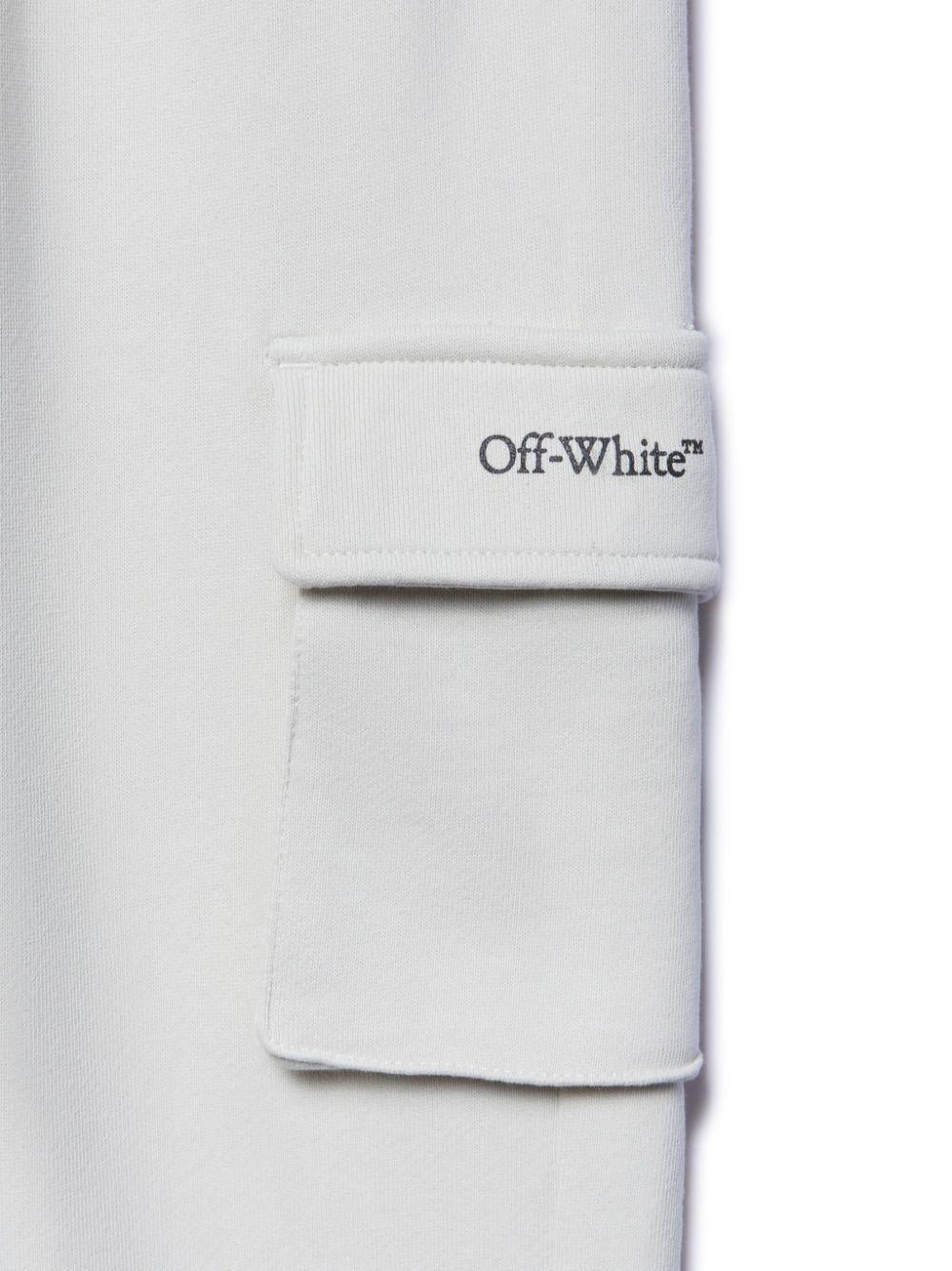 Joggers Bookish per bambino Off - White Kids grigio con tasche cargo - Rubino Kids